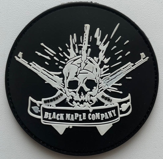 Morale Patch Black Maple Company War Logo